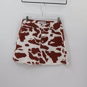 Cowboy Stars Cowprint Denim Stars Size Large